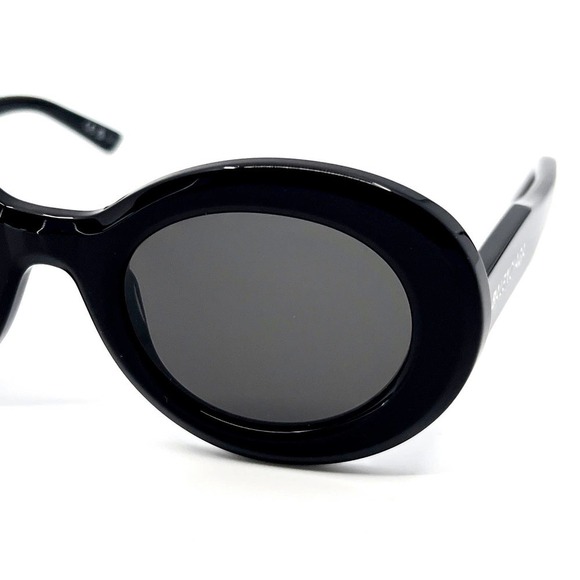 Balenciaga Black Oval Sunglasses - Picture 7 of 10